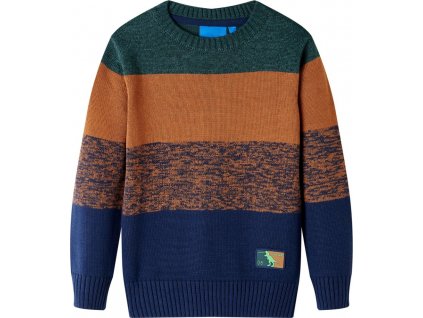 Dětský svetr pletený vícebarevný 128 [14497]