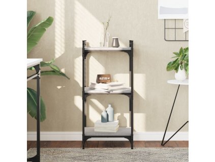 Knihovna se 3 policemi 40x30x86 cm kompozitní dřevo [837628] (Barva dub sonoma)