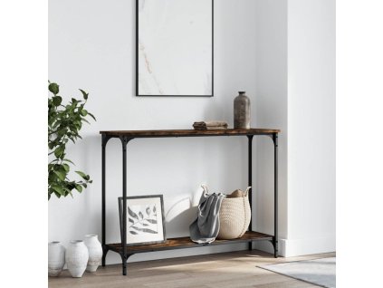 Konzolový stolek 101 x 30,5 x 75 cm kompozitní dřevo [837705] (Barva Šedá sonoma)