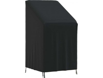 Plachta na zahradní židli černá 70 x 70 x 85/125 cm 420D oxford [359666]