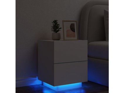Noční stolek s LED osvětlením kompozitní dřevo [836735]