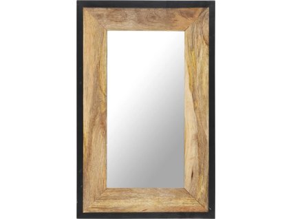 Zrcadlo 80 x 50 cm masivní mangovníkové dřevo [321630]