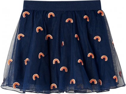 Dětská sukně s tylem námořnicky modrá 128 [14302]