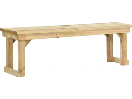 Zahradní lavice 140 cm impregnované borové dřevo [44899]