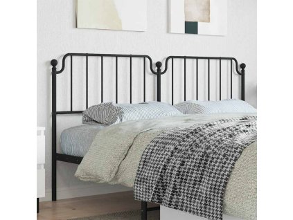 Kovové náhradní čelo postele 180 cm [373923] (Barva Černá)