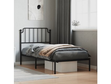 Kovový rám postele s čelem 90 x 200 cm [373880]