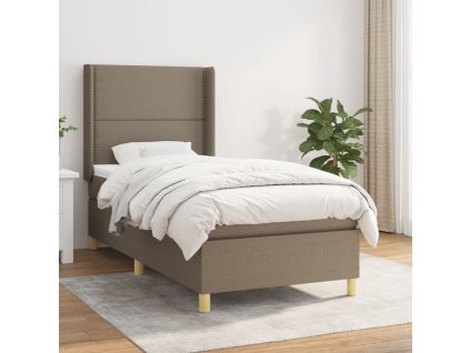 Box spring postel s matrací 90x200 cm textil [3131886]