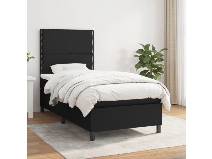 Box spring postel s matrací 90x200 cm textil [3141670]
