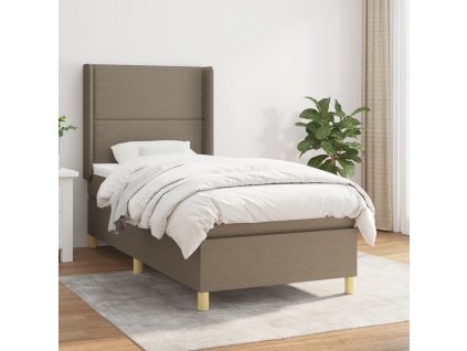 Box spring postel s matrací 90x190 cm textil [3131875]