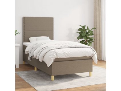 Box spring postel s matrací 90x190 cm textil [3142222]