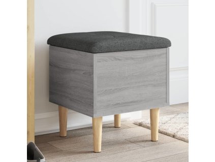 Úložná lavice 42 x 42 x 46 cm kompozitní dřevo [835066] (Barva Šedá sonoma)