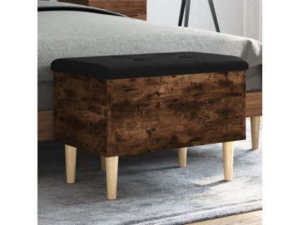 Úložná lavice 62 x 42 x 46 cm kompozitní dřevo [835072] (Barva Kouřový dub)