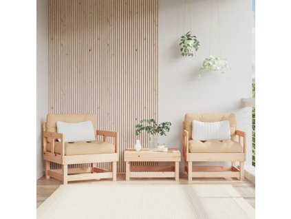 Zahradní židle 2 ks masivní dřevo douglasky [825387]