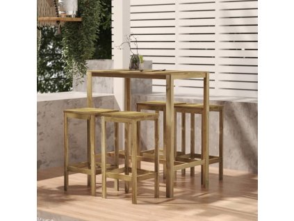 Barový stůl 110 x 60 x 110 cm impregnovaná borovice [318221]