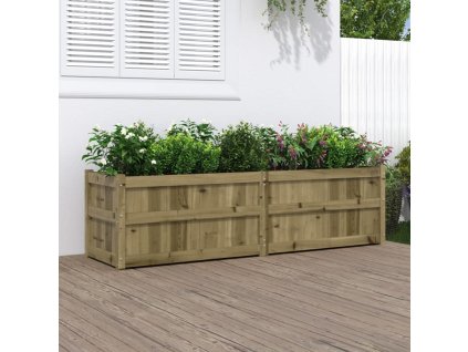 Zahradní truhlík voskově hnědý 180x50x50 cm masivní borovice [837508] (Barva Přírodně impregnované)