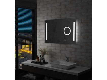 Koupelnové zrcadlo s LED světly a dotykovým senzorem 100x60 cm [144743]