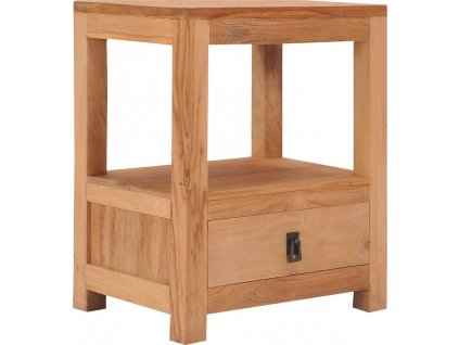 Noční stolek 40 x 30 x 50 cm masivní teakové dřevo [287228]