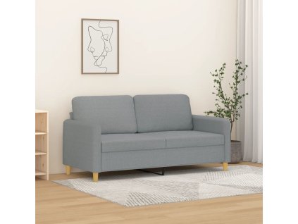 2místná pohovka 140 cm textil [359478] (Barva Světle šedá)