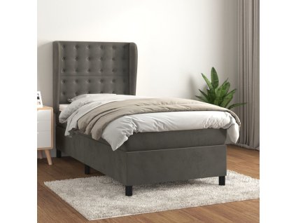 Box spring postel s matrací 90x200 cm samet [3129430]