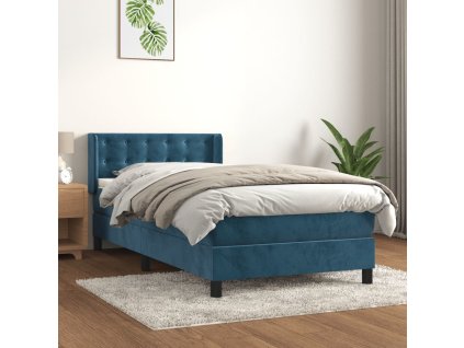 Box spring postel s matrací 100x200 cm samet [3131187]