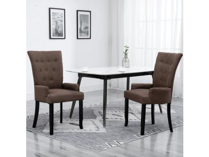 Jídelní židle s područkami 2 ks textil [276911]