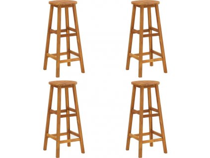 Barové stoličky 4 ks masivní akáciové dřevo [310285]