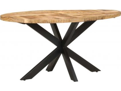 Jídelní stůl 160 x 90 x 75 cm hrubé mangovníkové dřevo [321672]