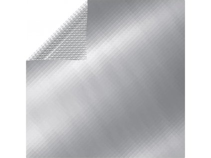 Obdélníkový kryt na bazén 600 x 400 cm PE stříbrný [93102]