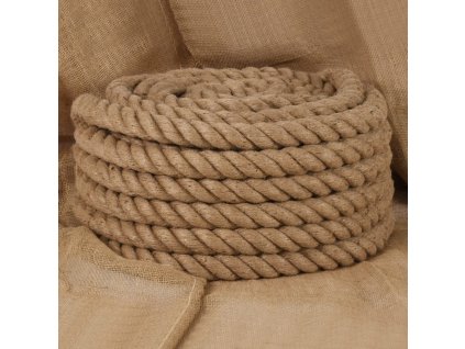 Jutové lano 10 m dlouhé 30 mm silné [153769]