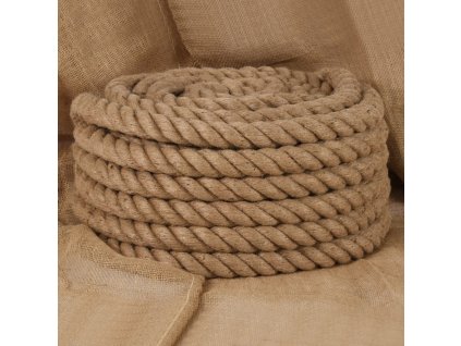 Jutové lano 5 m dlouhé 40 mm silné [153775]