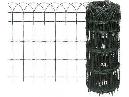 Zahradní plot práškované železo 10 x 0,65 m [141073]
