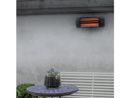 Nástěnný terasový ohřívač Lugo 2 000 W křemíkový šedý [428812]