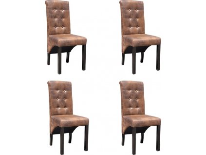 Jídelní židle 4 ks umělá kůže [270553]