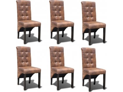 Jídelní židle 6 ks umělá kůže [270554]
