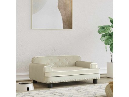 Pelíšek pro psy 70 x 45 x 30 cm samet [171884] (Barva Tmavě šedá)