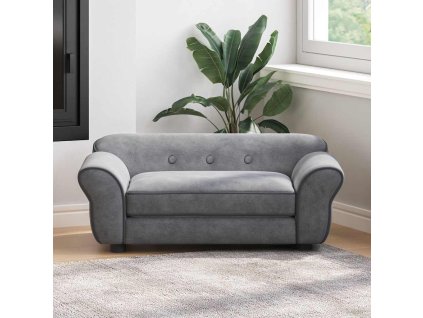 Pohovka pro psy 72 x 45 x 30 cm plyš [170951] (Barva Šedá)