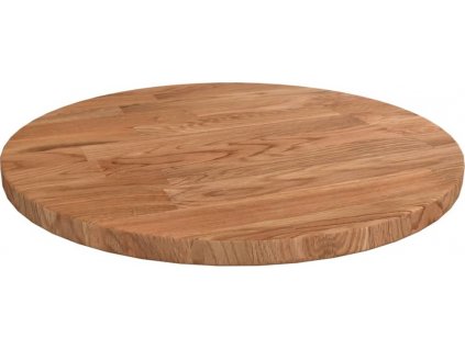 Kulatá stolní deska Ø30x1,5 cm ošetřený masivní dub [342958]