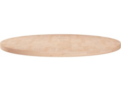 Kulatá stolní deska Ø60x2,5 cm masivní dub bez povrchové úpravy [342903]