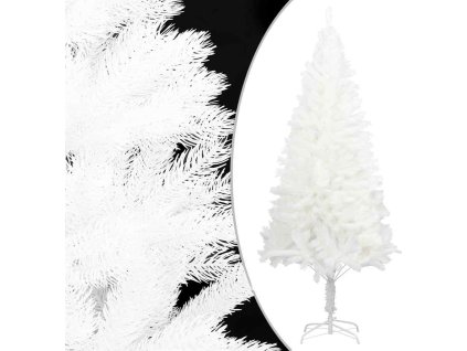 Umělý vánoční stromek s realistickým jehličím 120 cm [321021] (Barva Bílá)