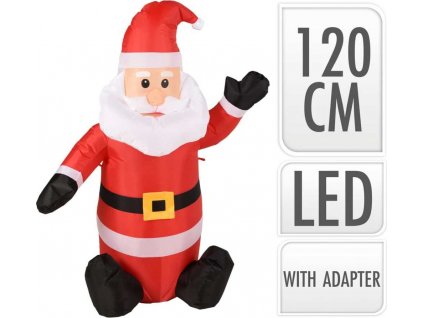 Nafukovací Santa Claus s LED 120 cm [439799]