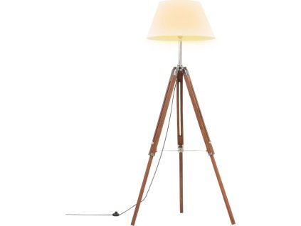 Stojací lampa stativ masivní teakové dřevo 141 cm [288075]