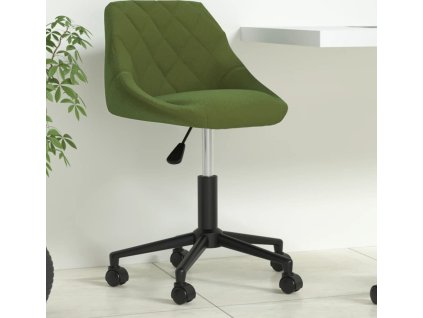 Otočná kancelářská židle samet [335486] (Barva Světle zelená)
