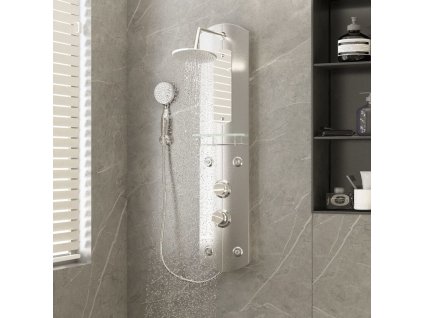 Sprchový panel 25 x 43 x 110 cm stříbrný [151421]