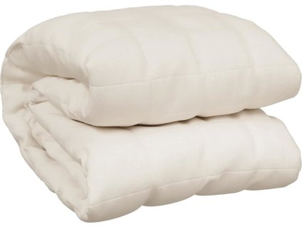 Zátěžová deka 235 x 290 cm 15 kg textil [350769] (Barva Krémová)