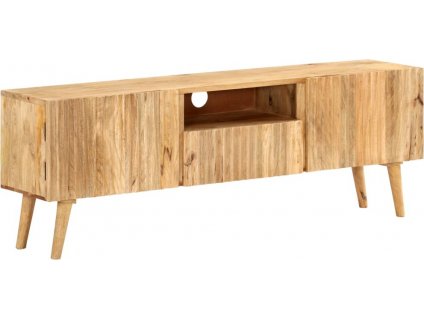 TV stolek 140 x 30 x 49 cm masivní mangovníkové dřevo [287745]