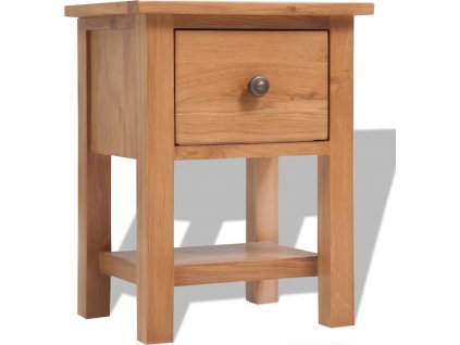 Noční stolek 36 x 30 x 47 cm masivní dubové dřevo [243930]