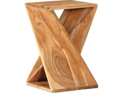 Odkládací stolek 35 x 35 x 55 cm masivní akáciové dřevo [337996]