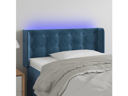Čelo postele s LED 93 x 16 x 78/88 cm samet [3123710]