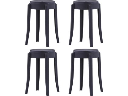 Stohovatelné stoličky 4 ks plast [247278]