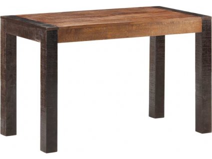 Jídelní stůl 120 x 60 x 76 cm masivní hrubé mangovníkové dřevo [289653]